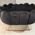 ChelinoBaby Tulip Cot Rocker Velvet Rose Gold